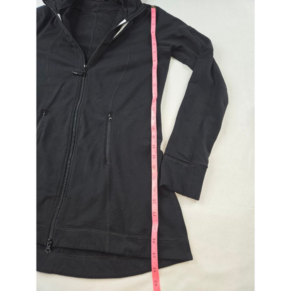 Women's Lululemon Black White Full Zip Hoodie Size M - Picture 3 of 5
